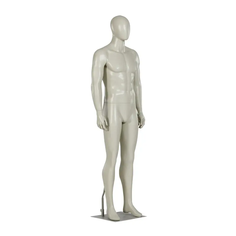 בגדי חנות מלאכותי שרירים ספורט דגם איש מלא גוף חלון שחור בובות