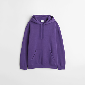 Winter Men's Embroidered Printed Fleece Cotton Blend Comfortable Breathable Oversized Loose Fit Hooded Pullover - Product Image 4