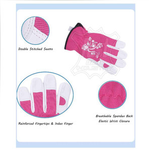 ถุงมือทำสวนผ้าฝ้ายแบบเสริมความแข็งแรง รับผลิตแบบ OEM ODM เป็นมิตรกับสิ่งแวดล้อม ถุงมือทำสวนสำหรับงานหนัก - Product Image 5