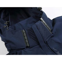Vente Flash Hiver : Blouson Imperméable à Capuche en Toile Polyester/Coton de Haute Qualité, Col Montant, Logo Frontal, Grandes Tailles, Dernière Tendance
