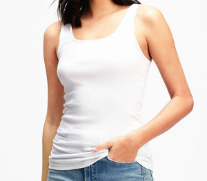 Camiseta sin mangas corta 100% poliéster para mujer, directo de fábrica, personalización de marca, venta al por mayor, exportación a granel, estampado en relieve, proveedor de tela premium - Product Image 3