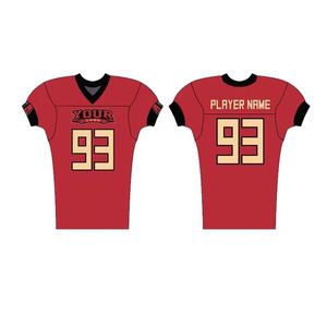 Vente en gros d'uniformes de football américain personnalisés de qualité unique Haut à séchage rapide par sublimation Nouveau SI-AFU-016 d'uniforme de football américain - Product Image 3