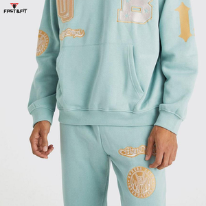 Survêtements de sport d'hiver à capuche personnalisés de haute qualité pour hommes, vêtements de sport décontractés imprimés - Product Image 6