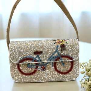 Bolso Baguette Informal Personalizado, Hecho a Mano en India, con Cuentas de Vidrio Multicolores, Certificado por MS Handicraft - Product Image 5
