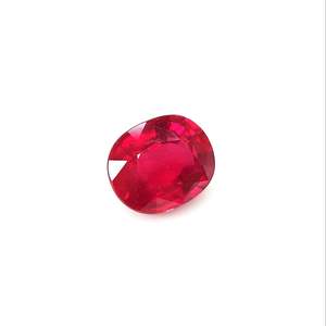 Rubis naturel de Bangkok 7,60 carats, taille personnalisée, cristal clair, coupe ovale, pierre précieuse pour bijoux, hauteur 8 mm, largeur 3 mm - Product Image 3