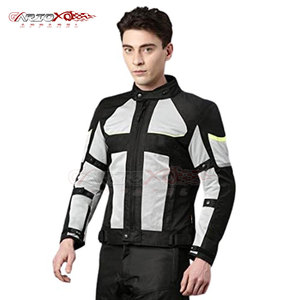 Veste d'équitation en Cordura avec doublure intérieure douce et coque en polyester pour hommes Veste de moto robuste pour motards - Product Image 5