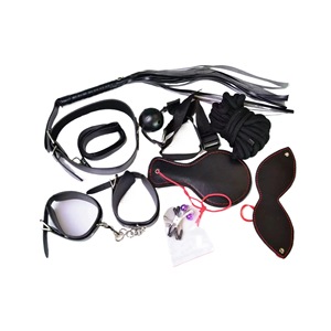 Kit de Juguetes Sexuales de Cuero, Juego de 8 Piezas para Parejas, para Juegos Íntimos - Product Image 1