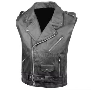 Service OEM Meilleur Style Professionnel Logo Personnalisé En Cuir Pour Hommes Gilets Hiver Chaud - Product Image 3