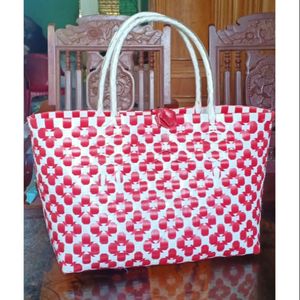 BOLSA TEJIDA A MANO PLÁSTICO PP para VENTA AL POR MAYOR DE VIET NAM // Sra. Beatrix - Product Image 1