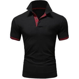 Ropa deportiva personalizada de algodón y poliéster para hombre, logotipo de estilo sólido bordado, para Polo, uniforme de empresa, tejido informal - Product Image 3