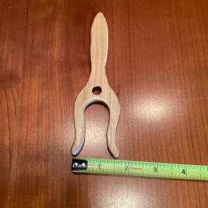 Tenedor de madera para tejer Lucet, la mejor calidad, precio barato, fabricación de cables, tenedor Lucet cortado a mano, herramienta de cordón antigua - Product Image 1