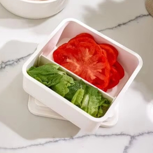 Reusable Microwaveable BPA-Free PP 3 Compartment Plastic Bento Lunch Box School Office Meal Prep Food <b>Storage</b> <b>Container</b> for Kids - Product Image 1