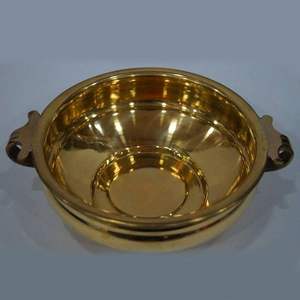 <b>Wooden</b> <b>Large</b> <b>Bowl</b> Round Shape Stainless Steel <b>Bowl</b> Dinnerware BowlWith Polish Dough Serving <b>Bowl</b> for Home Hotel & Restaurant Use - Product Image 4