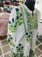 Robe courte décontractée féminine d'inspiration bohème, style classique indien Mughal, imprimé sur tissu, art féminin magique, tunique de plage pour femmes