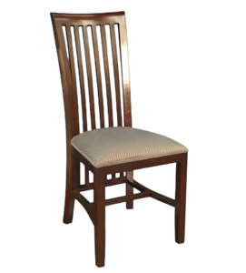 Silla de Comedor Xiora Minimalista de Madera Maciza con Asiento Tapizado, Ecológica y Duradera, Muebles de Comedor Marrones - Product Image 2