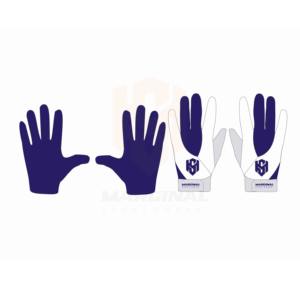 Guantes de Fútbol Americano de Diseño Personalizado, Guantes de Receptor al por Mayor, Mejor Calidad, Agarre Antideslizante, Correas de Muñeca Ajustables - Product Image 2