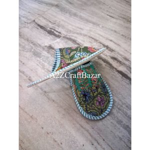 Pantoufles matelassées en tissu imprimé de haute qualité, en coton, antidérapantes, chaudes, légères, accessoires de chaussures décontractées - Product Image 3