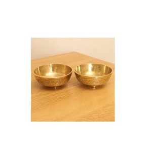 Cuenco de latón de diseño único, tazón de latón pulido y brillante, hecho a mano, tamaño pequeño - Product Image 3