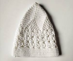 Chapeau de prière pour hommes musulmans de qualité d'exportation Kufi fabriqué avec 100% de coton de qualité supérieure est plus doux et confortable chapeau musulman du Bangladesh - Product Image 1