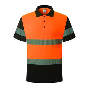 Polo de seguridad para el trabajo de construcción Protección de alta visibilidad para constructores Polo de seguridad industrial Camisa DE TRABAJO HiVis Construcción - Product Image 2