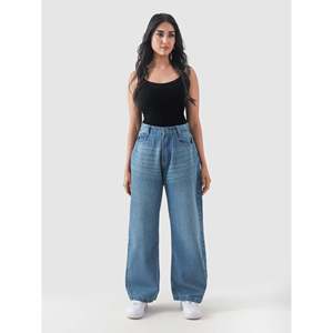 Jeans de Mezclilla CORE Vintage de Pierna Recta en Azul Lavado, con Característica Lavable, 13 OZ, 100% Algodón - Product Image 5