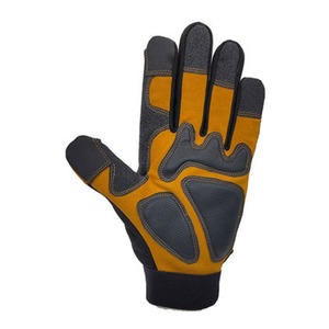 ถุงมือทำงานทั่วไปกันแรงกระแทกและกันลื่นถุงมือช่างหนังแพะสำหรับทำสวนและประกอบอุตสาหกรรมถุงมือที่สะดวกสบาย - Product Image 2