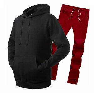 Conjunto de chándal de lana con logotipo personalizado de calidad deportiva para hombres, conjunto de Sudadera con capucha, fabricantes de ropa de calle - Product Image 1