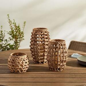 Linterna costera hecha de bambú Decoración del hogar Jacinto de agua para Navidad - Product Image 2