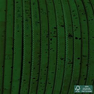 Cordón de corcho redondo verde bosque superior - Product Image 2