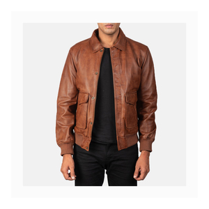 Nouvelle veste en cuir pour hommes col montant confortable veste en cuir pour hommes taille personnalisée veste en cuir pour hommes - Product Image 4