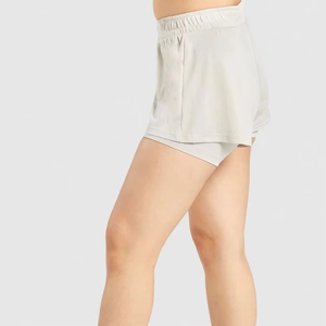 Medias de cintura alta para mujer, ropa para correr, pantalones cortos informales para gimnasio, pantalones cortos de Yoga para mujer, pantalones cortos personalizados para gimnasio, deporte, entrenamiento sin costuras - Product Image 2