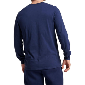 Venta al por mayor 100% algodón hombres camisetas personalizadas cuello redondo diseño color sólido de talla grande de alta calidad - Product Image 4