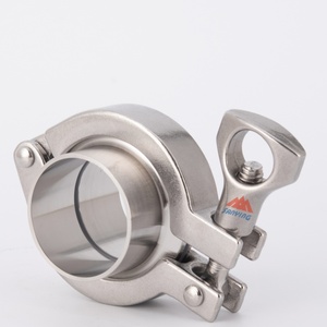 Vệ sinh lớp SS316L thép không gỉ ferrule tốt niêm phong ba <span class=keywords><strong>CLIP</strong></span> máy giặt cho 50mm ống đánh bóng SS304 Tri kẹp phụ kiện - Product Image 1