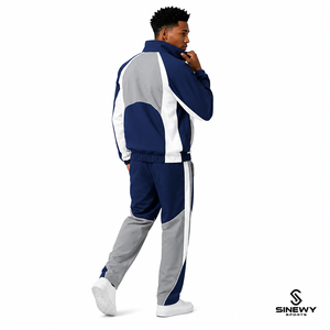 Conjunto Deportivo SINEWY Unisex con Capucha y Bloques de Color, Manga Larga, Cordón Ajustable, Estilo Deportivo Casual, Poliéster y Algodón, Ropa de Invierno, Corte Regular - Product Image 4