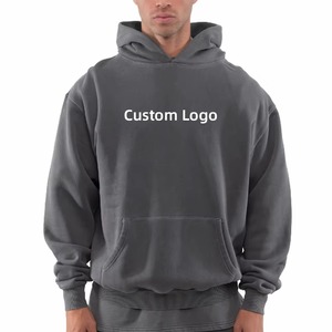 Sudadera con capucha de gran tamaño Unisex de alta calidad, sudadera de algodón con logotipo personalizado, Sudadera con capucha de peso pesado para hombre, sudadera personalizada para hombre - Product Image 1