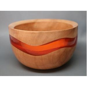 Nuevo Plato para Servir Ensaladas y Fideos de Madera y Resina, Vajilla Decorativa, Plato de Madera y Resina para Cocina y Mesa en Venta - Product Image 1