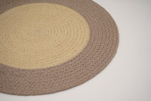 Set de table en coton tressé 40 x 40 cm, fait main, écologique, pour table à manger, vaisselle, vente en gros, export en vrac - Product Image 6