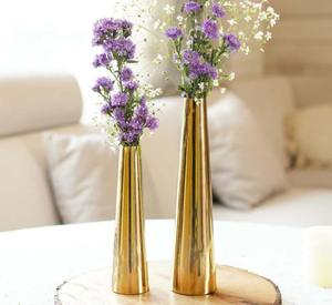 Florero de metal con acabado duradero para decoración de oficina disponible a precio económico para exportación a granel - Product Image 5