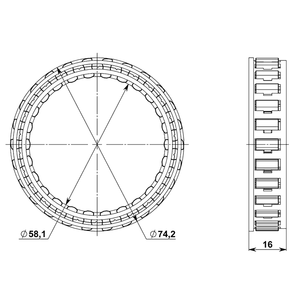 SGXX04 Sprag pour chariot élévateur industriel Caterpillar ; chariot élévateur Case ; Mitsubishi & Yale - Product Image 2