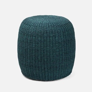 Marco de hierro forjado con mesa auxiliar de diseño de cuerda exterior con patas ornamentadas y acabado desgastado ideal para decoración al aire libre - Product Image 2