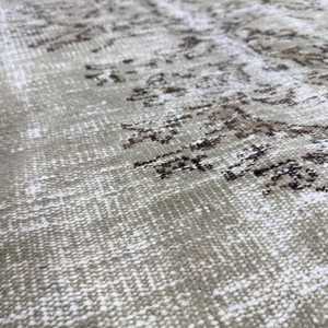 Tapis vintage, tapis turc 2,6x6,7 pieds, tapis oriental en laine gris - Product Image 5