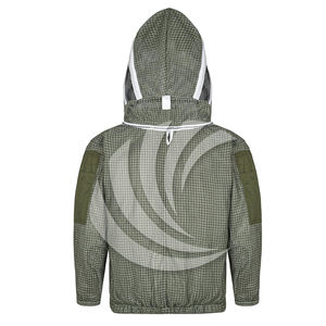 Chaqueta de Seguridad para Apicultura al por Mayor con Ventilación Transpirable Verde y Protección de Capucha, Ropa Cómoda para Apicultores - Product Image 5