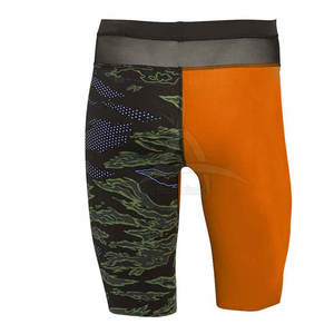 2025 venta al por mayor de alta calidad gimnasio deportes Fitness pantalones cortos de compresión cintura elástica patrón sólido hombres pantalones cortos de compresión - Product Image 6