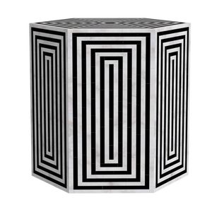 Table d'appoint ornée en incrustation d'os faite à la main avec des détails décoratifs pour les collections de meubles haut de gamme - Product Image 3