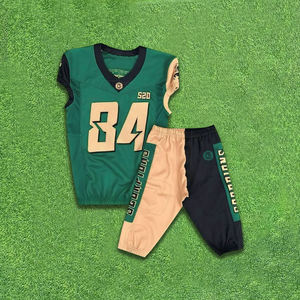 Uniforme de fútbol americano para niños personalizable, transpirable, de talla grande, de manga corta, fabricado en Pakistán, técnica de sublimación - Product Image 6