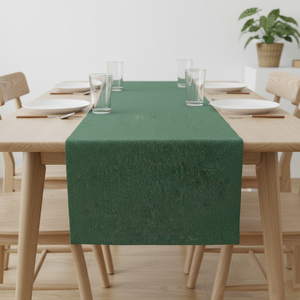 Prêt à être expédié, chemin de table en mélange de polycoton, tissage côtelé, teint, conçu pour les dîners, les célébrations décontractées, les mariages et la décoration des restaurants - Product Image 4