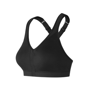 Soutien-gorge de sport rembourré à fort impact pour femme, avec dos croisé et bretelles réglables, idéal pour la course et le yoga, avec détails contrastants et coupe ajustée. - Product Image 5
