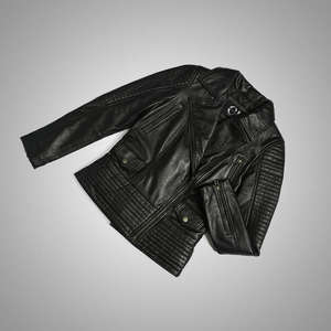 Veste en cuir d'agneau véritable pour femmes, respirante, écologique, veste varsity d'hiver, nouvelle collection, prix de gros avantageux - Product Image 4