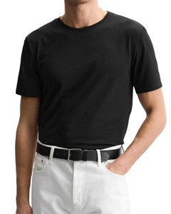 O-cuello de manga corta 100% algodón niños camisetas de secado rápido Durable Color sólido 200 gramos Puff diseño de impresión ropa al aire libre - Product Image 2