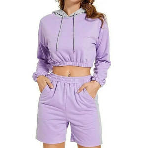 Sudadera con Capucha Personalizada para Mujer, Marca de Moda, Estilo Urbano, Otoño Invierno, Corta, con Logotipo Frontal, Gruesa, Transpirable - Product Image 4